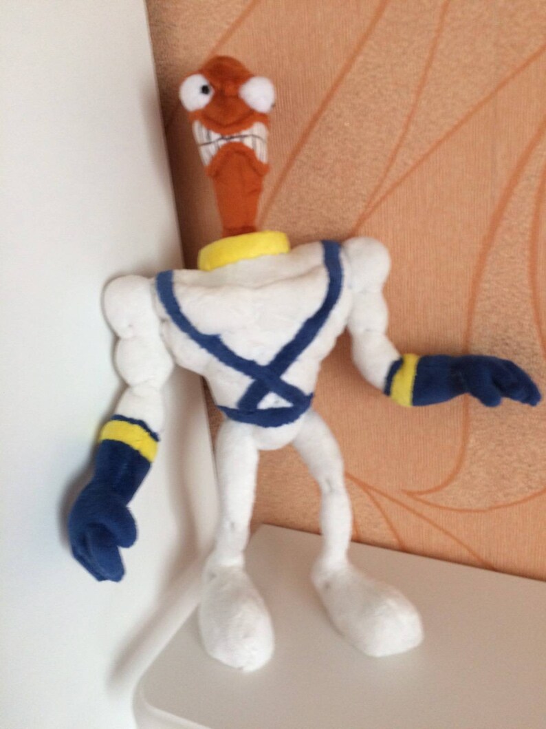 Custom toy. Inspired by Earthworm Jim Etsy