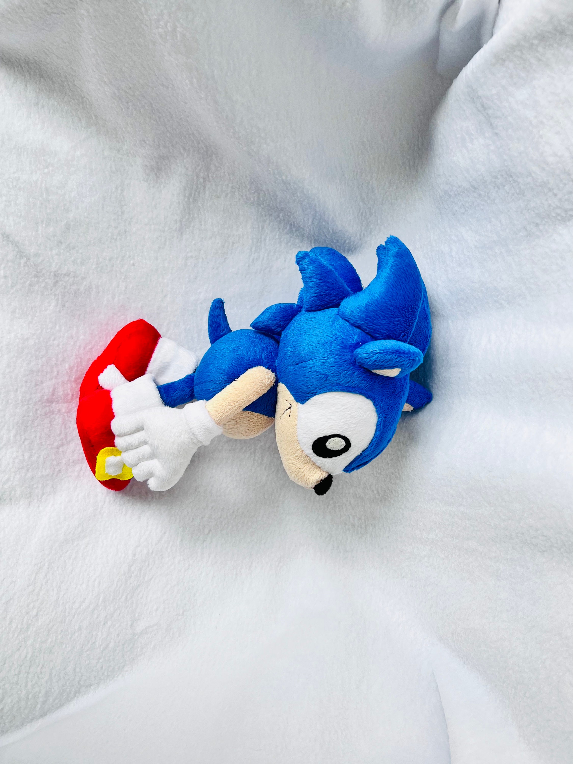 Custom Plush Just Like Dark Sonic the Sonic X the Dark Brotherhood Inspired  by funmade Handmade Fro Mthe Drawing to Order. 