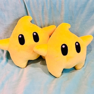 Luma Plushie, Polari Luma, Blackish-brown Luma, Dark Brown Soft Star 8 In,  Handmade Plush, Made to Order 