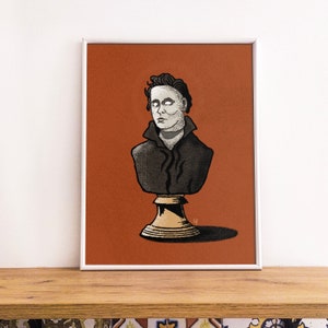 Michael Myers Halloween Sculpture Print / 8x10 Original Wall Art Poster Illustration