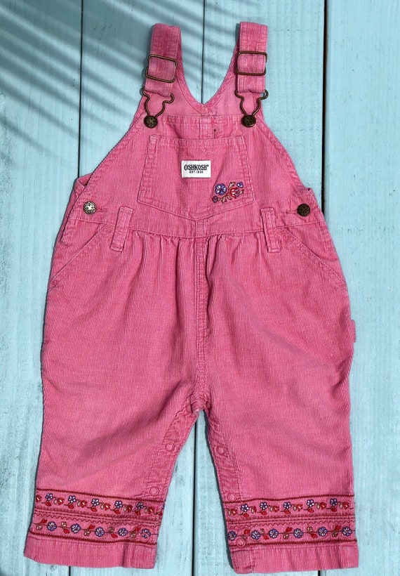 pink oshkosh overalls