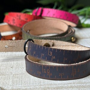 Handmade Leather Ruler Bracelet: Craft Tool, Sewing, Knitting image 2