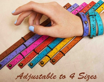 Ruler Bracelet™ for Quilters / Handyman / Gifts for mom  / Knitting gifts / Portable Tape Measure / Mother's Day