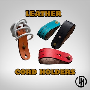 Leather Cord Keeper: Adjustable Headphone Organizer
