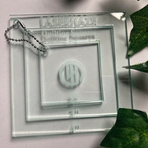 Acrylic Quilting Square Template Set: 2", 3", 4" Sizes image 4