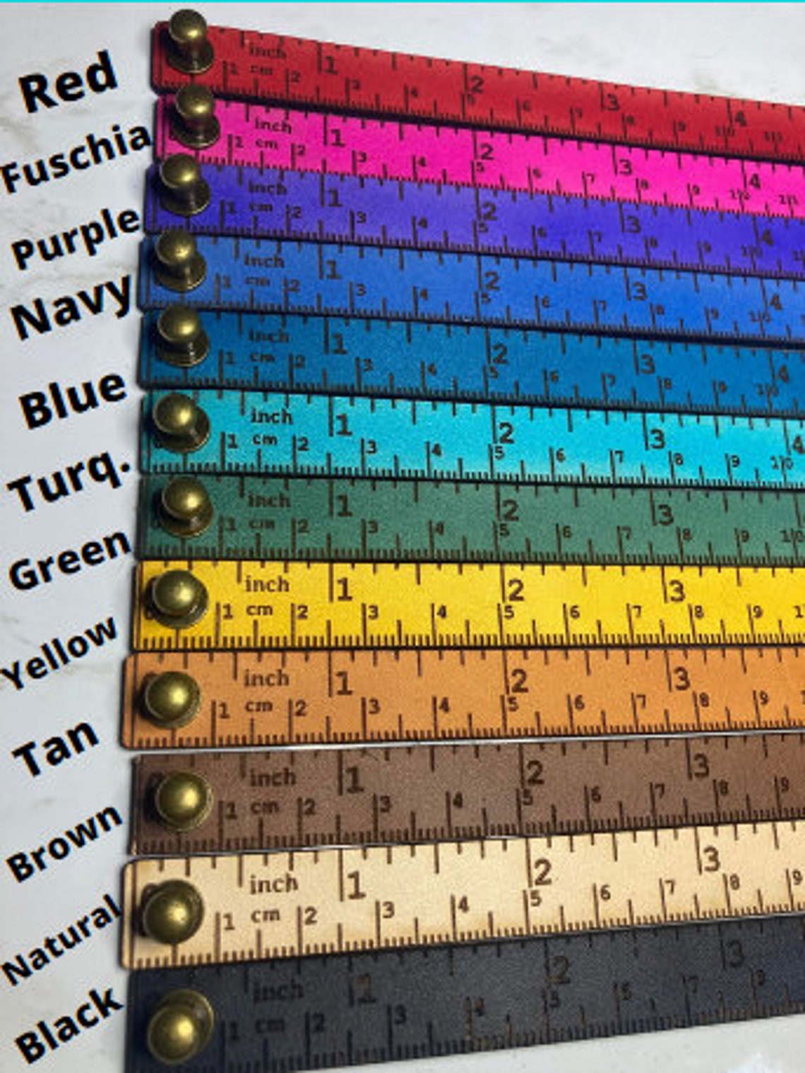 Leather Ruler Bracelet Wholesale Notions Knitting Gift Etsy