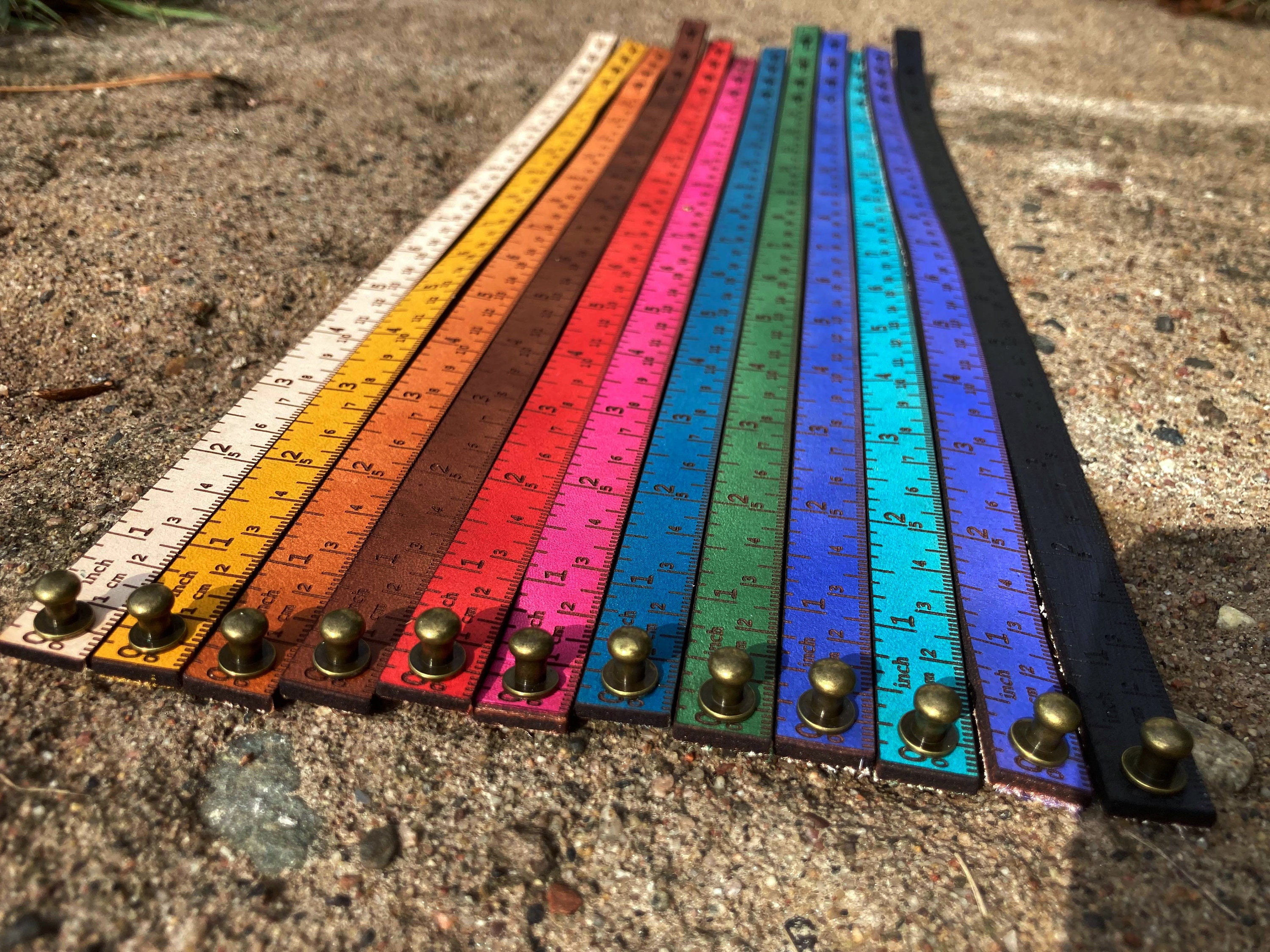 Leather Ruler Bracelet Wholesale Notions Knitting Gift Etsy