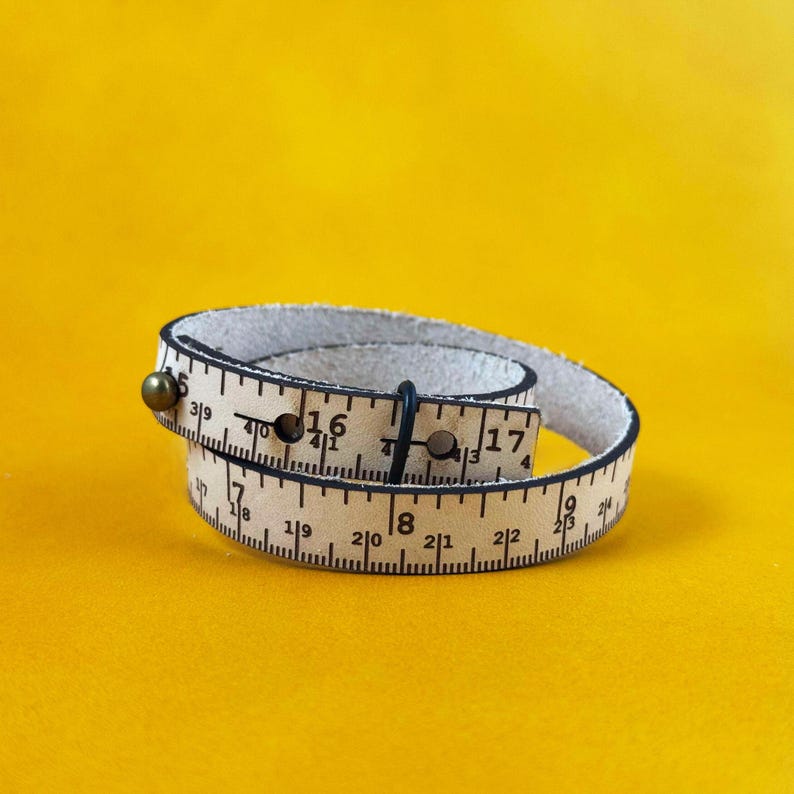 Handmade Leather Ruler Bracelet: Craft Tool, Sewing, Knitting image 12