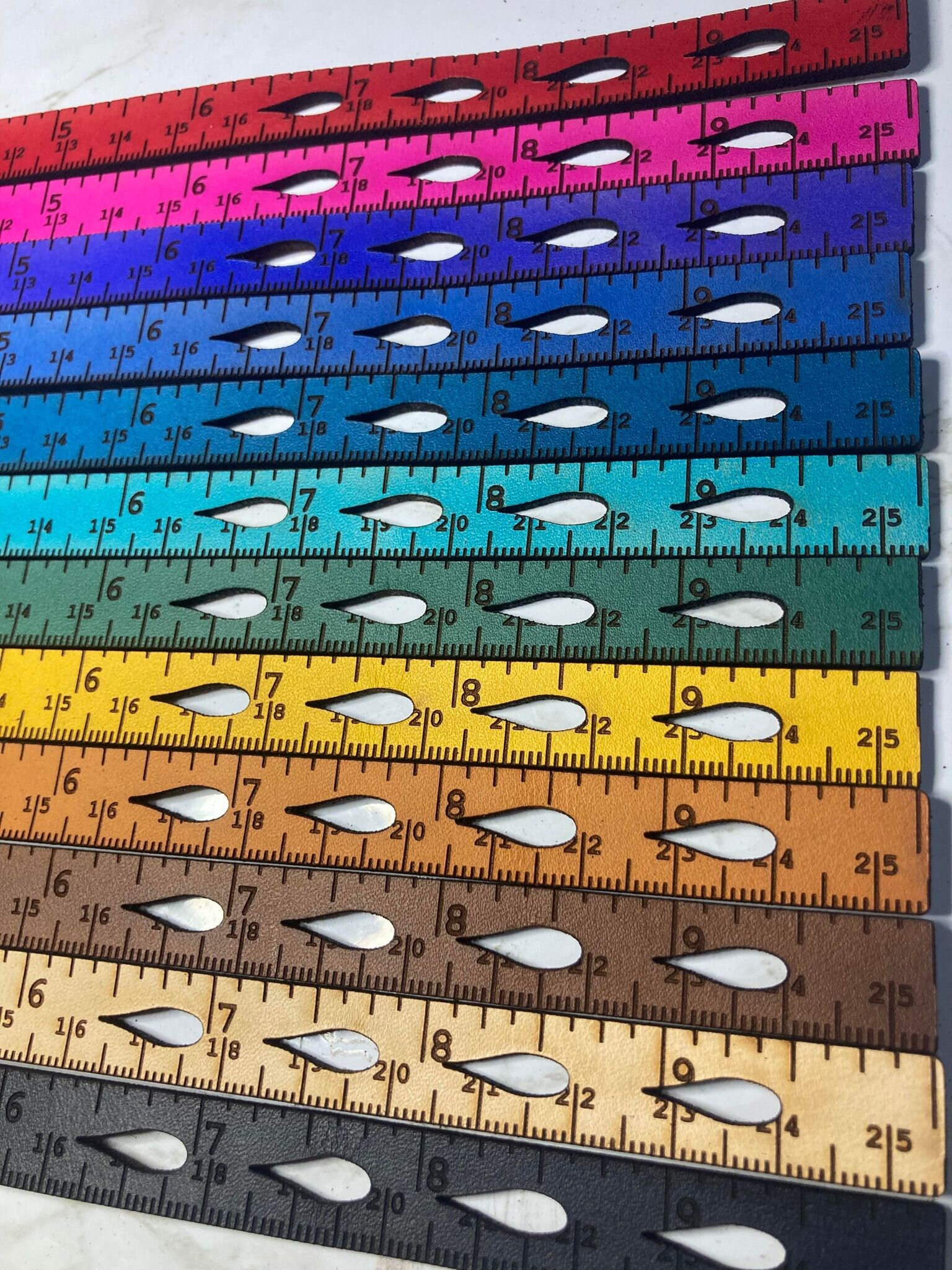 Leather Ruler Bracelet Wholesale Notions Knitting Gift Etsy