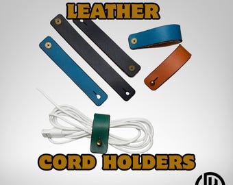 Leather Cord Organizer | Headphone, Charger Cable Keeper