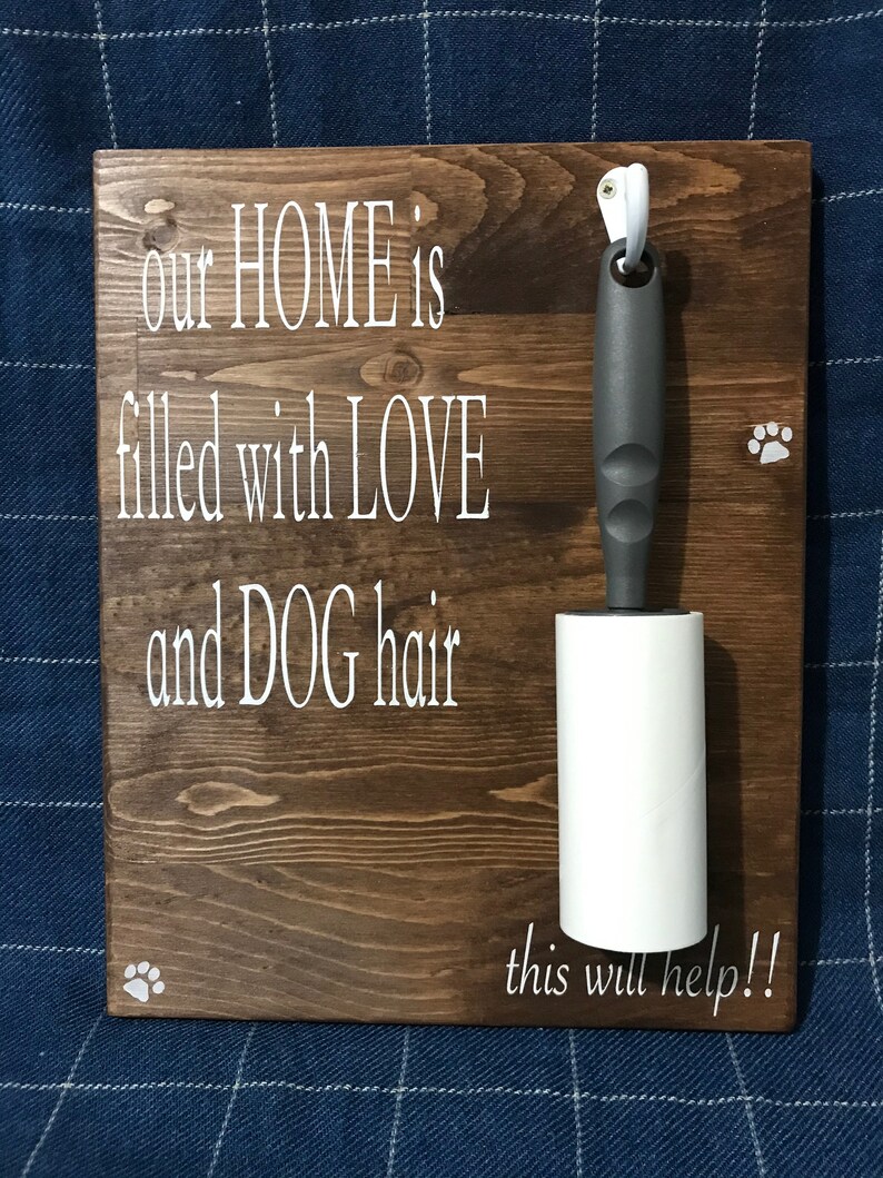 Lint Roller Holder Sign for Dogs Etsy