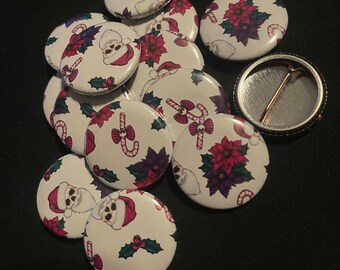 Limited Edition Spooky Holiday Skull Button Pin Badge