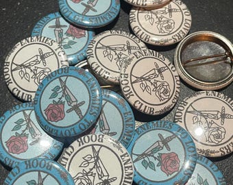 Enemies to Lovers Book Club Pin: Bookish Reader Gift