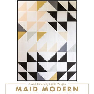 Maid Modern Quilt Pattern PDF Digital Download Half Square Triangle Quilt Pattern image 4