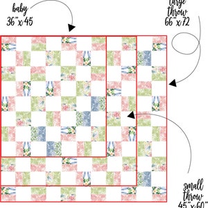 Beginner Quilt Pattern PDF Digital Download Baby Girl Quilt Pattern image 9