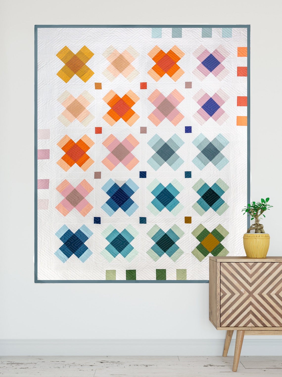 Modern Quilt Pattern Ombre Quilt Taffy Quilt Pattern PDF Etsy