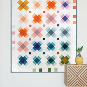 Fat Quarter Quilt Pattern - Taffy Quilt Pattern PDF Digital Download