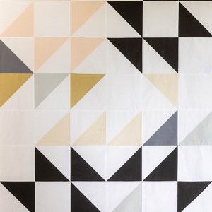 Maid Modern Quilt Pattern PDF Digital Download Half Square Triangle Quilt Pattern image 2