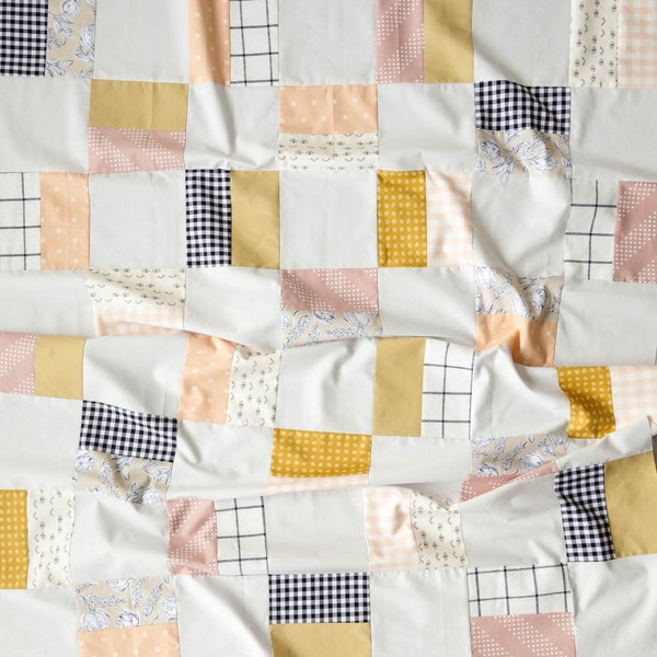 Baby Quilt Pattern PDF Digital Download - Beginner Baby Girl Quilt Pattern