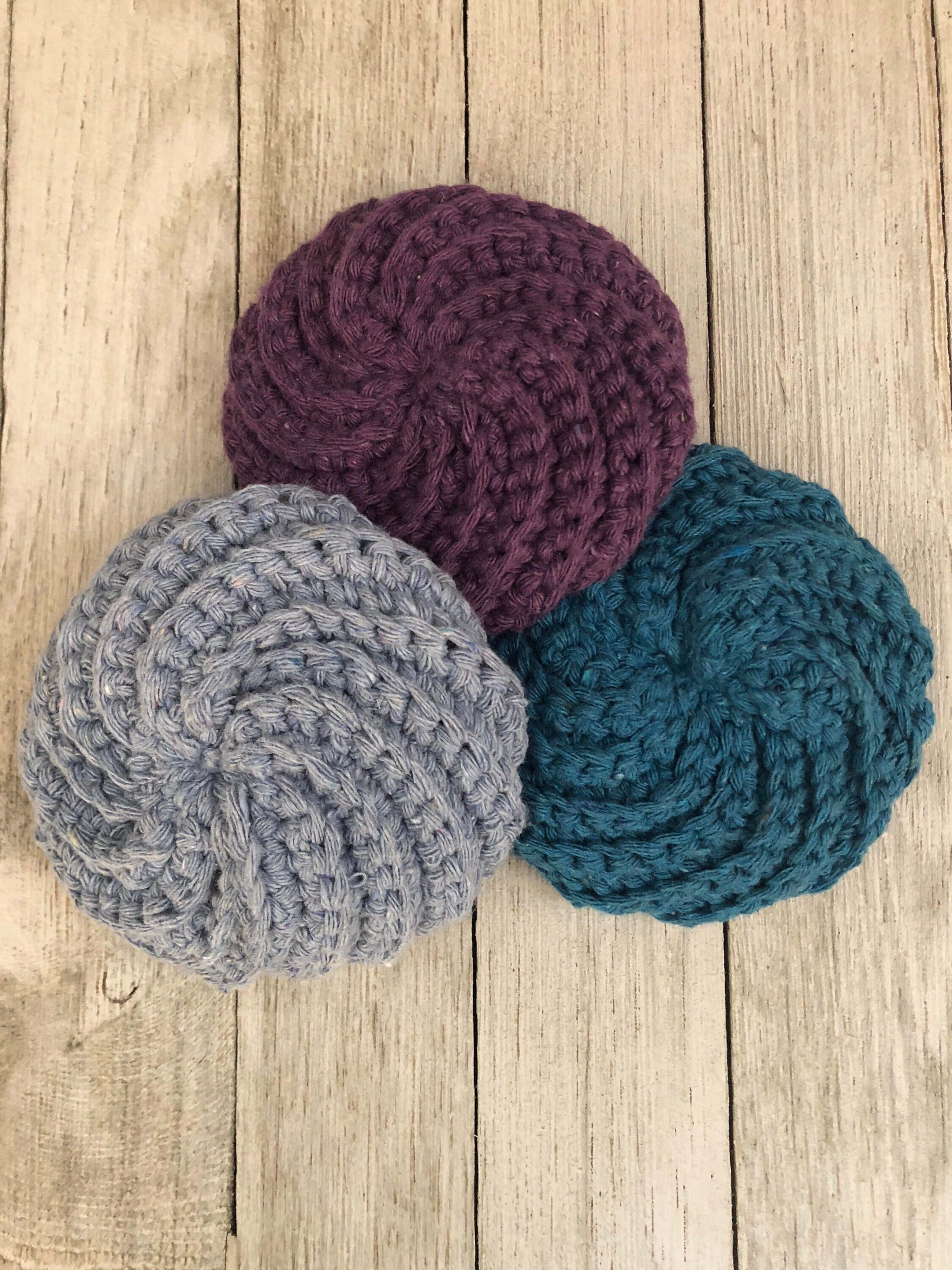 Cotton Blend Thick Spiral / Twisted Dish Scrubbies / Pot and Etsy
