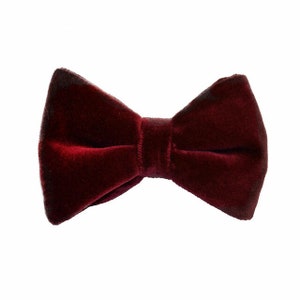 Velvet Bow Tie | Multiple Colors Available | Wedding Bow Tie | Men&#39;s Bow Tie | Velvet Tie | Christmas Gift Men | Bow Ties | Mens Bowtie