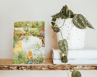 Spring Garden Greeting Card _ Design A