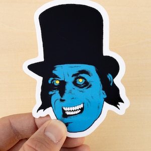 Vampire Sticker Gothic Horror Retro Lon Chaney London After Midnight Spooky Vinyl Decal