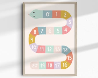 kids counting printable | DIGITAL Print | Kids room printable | Teacher resource printable