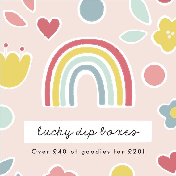 Lucky Dip box - Art prints - Greetings card - Mirror - Letterbox Gift in the UK - Lockdown gift - Thinking of You Gift - Pick me up gift