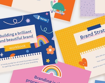 Building a brilliant and beautiful brand pdf workbook, small business branding guide, printable workbook, entrepreneur, printable, how to
