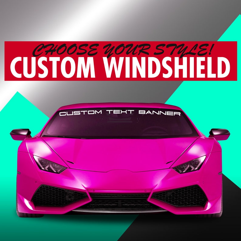 Custom Windshield Banners JDM Euro Tuner KDM Sports Style Etsy