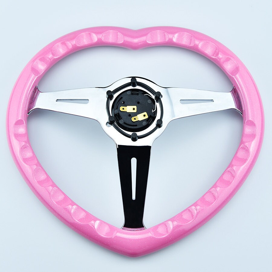 JDM Heart Shaped Racing Steering Wheel Universal Car ABS Steer Etsy