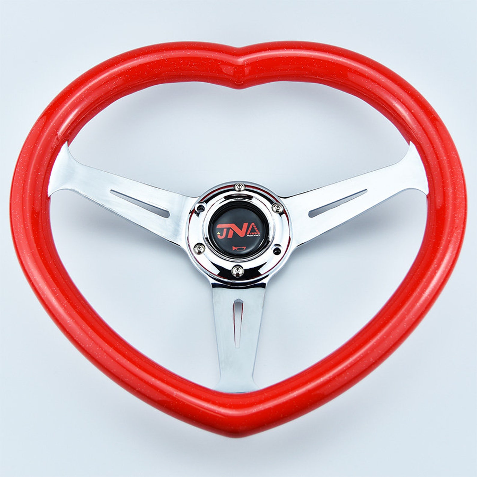 JDM Heart Shaped Racing Steering Wheel Universal Car ABS Steer Etsy