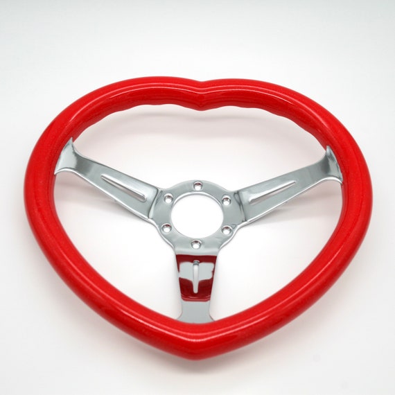 JDM Heart Shaped Racing Steering Wheel Universal Car ABS Steer Etsy
