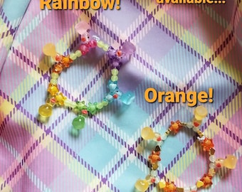 Glow in the Dark Rubber Ducks in a Row Original Bracelet Design