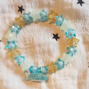 Animal Stim and Fidget Pal Kandi Bracelets - Whale Sharks