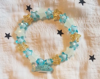 Animal Stim and Fidget Pal Kandi Bracelets - Whale Sharks
