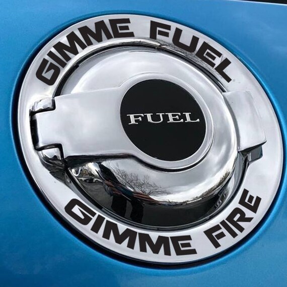 Gimme Fuel Gimme Fire Challenger Fuel Cap Decal