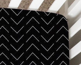 black crib sheet