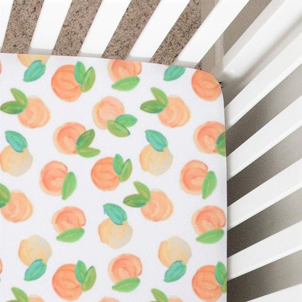 Coral Crib Sheet Etsy