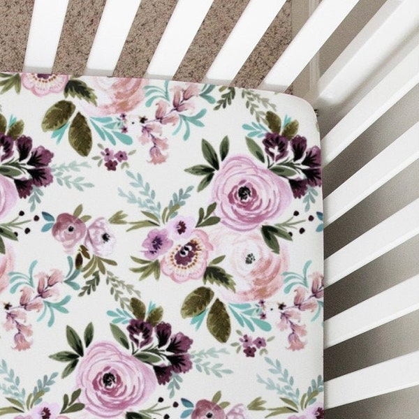 Olive Crib Sheet Etsy