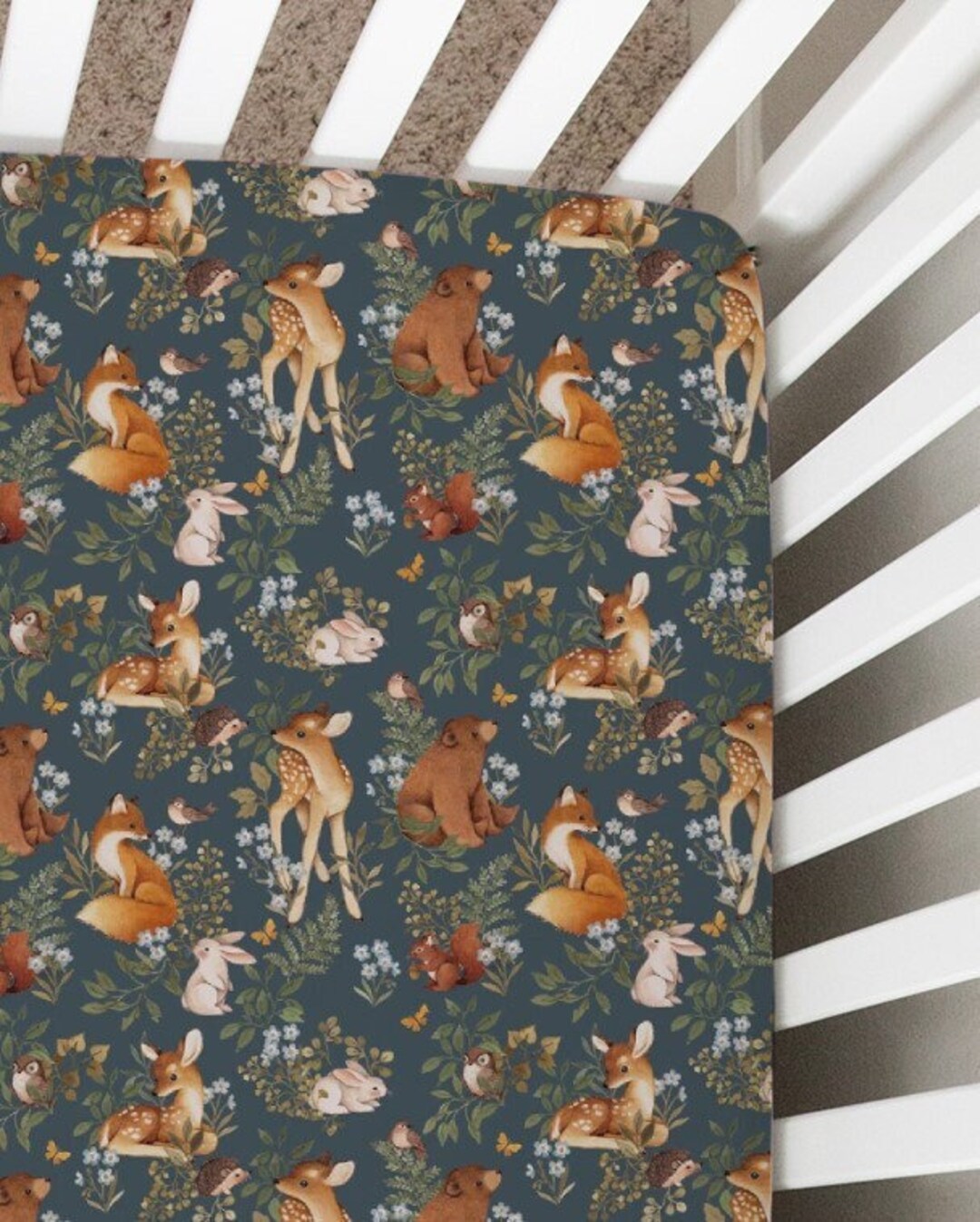 Crib Sheet, Forest Animals, Changing Pad Cover, Mini Crib Sheet