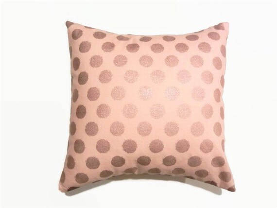 Rose Gold Throw Pillow Cover Accent Pillow Slipcover Etsy