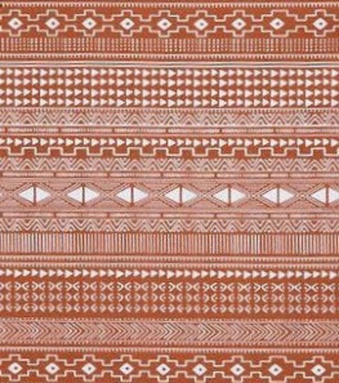 Rust Mudcloth Crib Sheet, Changing Pad Cover, Nursing Pillow Cover