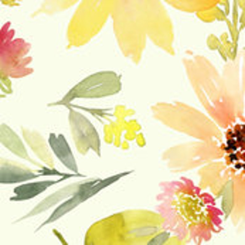 Changing Pad Cover Boppy Pillow Cover Sunflower Crib Sheet Watercolor Floral Baby Bedding Crib Bedding Girl