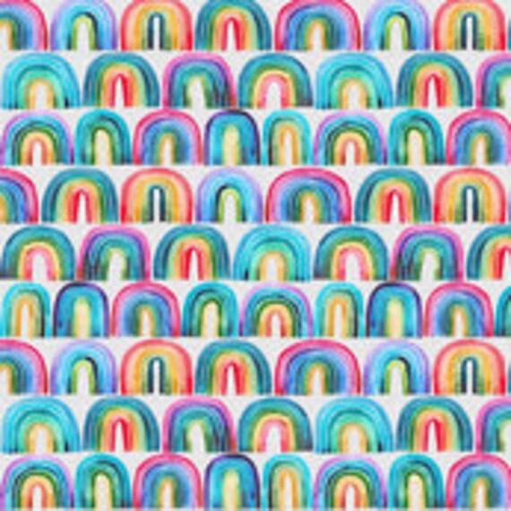 pastel rainbow crib bedding