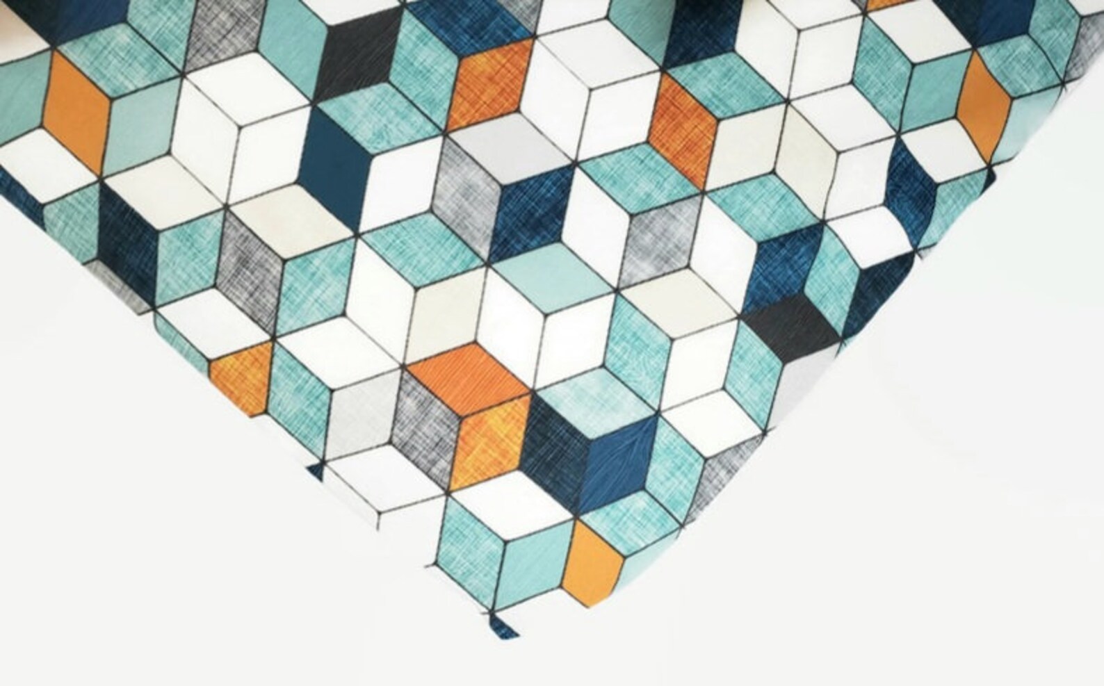 Baby Bedding Boy Hexagon Crib Sheet Geometric Crib Bedding Etsy