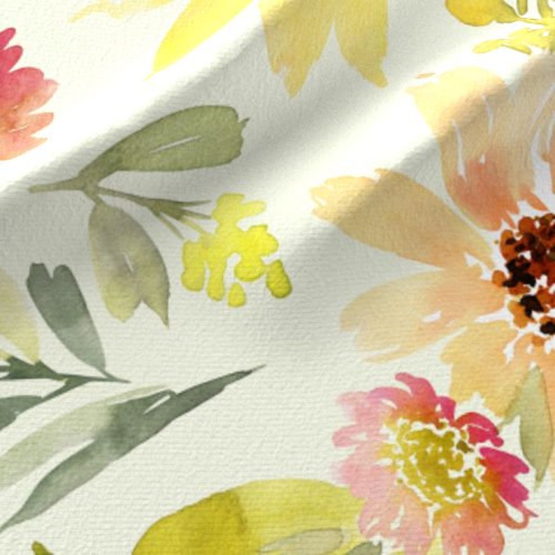 Changing Pad Cover Boppy Pillow Cover Sunflower Crib Sheet Watercolor Floral Baby Bedding Crib Bedding Girl