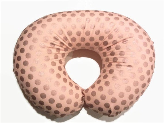 Boppy Pillow Cover Girl Rose Gold Nursing Pillow Cover Polka Etsy