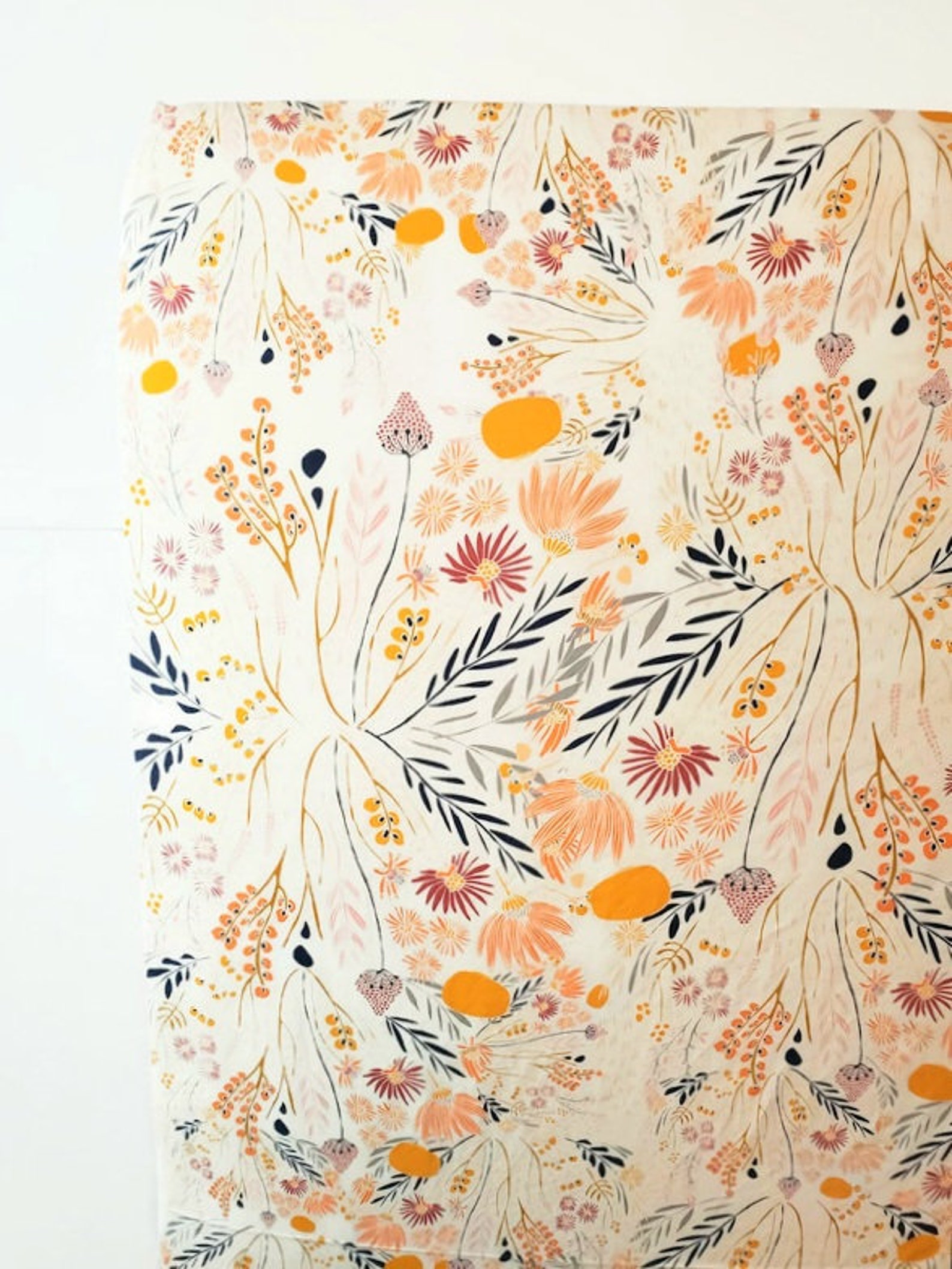 Floral Crib Sheet Fitted Crib Sheet Changing Pad Cover Etsy